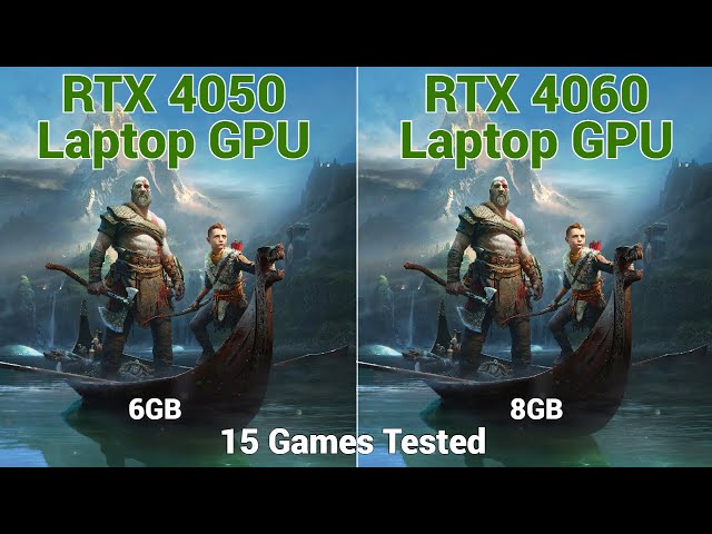 Nvidia RTX 4050 Laptop GPU vs RTX 4060 Laptop GPU | 15 Games Tested