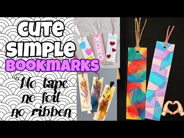 Diy paper bookmarks💜/ Bookmarks for readers💙/ cute bookmarks ideas for beginners 💗/ SAM Art&Craft