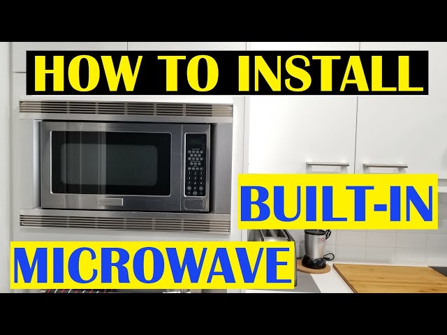 HOW TO INSTALL a Built In Microwave with Trim Kit