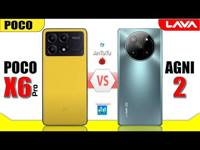 POCO X6 pro  vs Lava Agni 2  |  #8300uvs7050 #antutu #geekbench #agni2 #pocox6pro  #pocox6pro