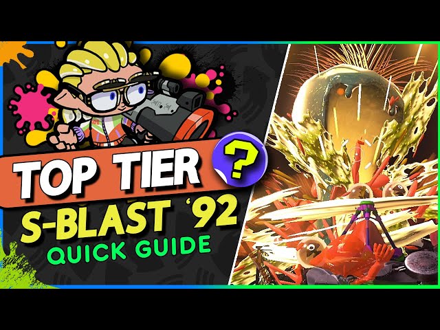 New S-Blast '92 is FANTASTIC! Quick Weapon Showcase & Guide - Splatoon 3 New Weapons Sizzle Season