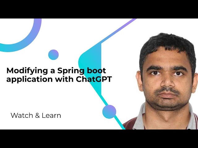 Modifying a Spring boot application with ChatGPT