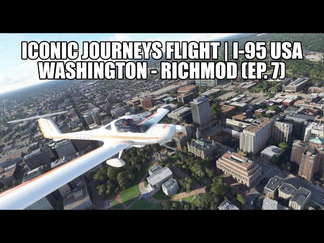 MSFS Iconic Route Flight - I-95 USA | Multi-let VFR Flight - Series 1 (Ep.7) - Multiplayer