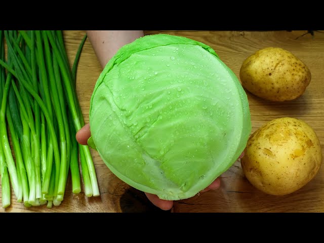 Do you have cabbage and potatoes at home❓ Why didn't I know this cabbage recipe❓ ASMR recipe