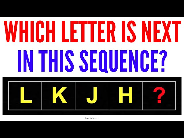Which Letter is Next in this Sequence? | Train Your Brain #1