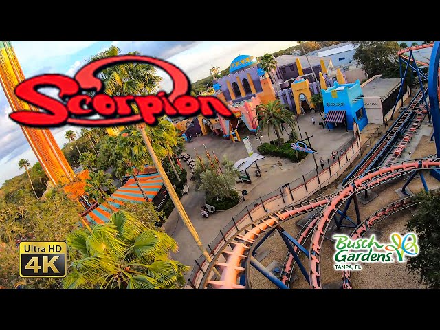 2020 Scorpion Roller Coaster On Ride Front Seat Ultra HD 4K POV GoPro 7 HyperSmooth 60 FPS