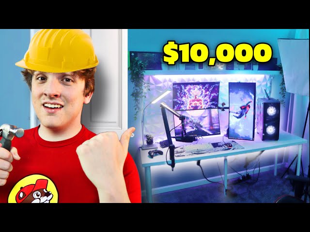 Building My DREAM $10,000 Gaming Setup/Room!