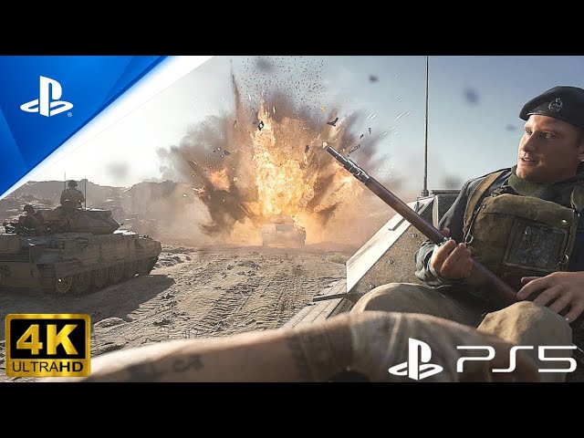 (PS5) The Battle of El Alamein | immersive graphics Call of Duty [4K60FPS]
