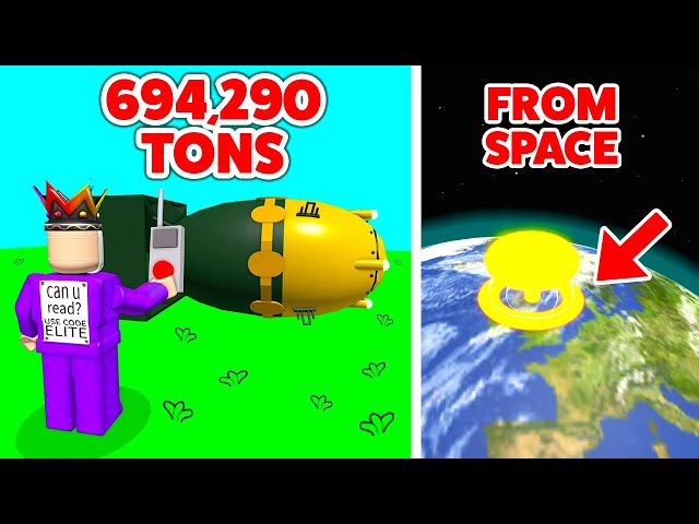 LAUNCH NUKE With 694,290 Tons Of TNT In Roblox Nuke Simulator