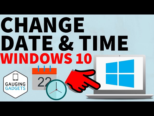 How to Change Data & Time in Windows 10