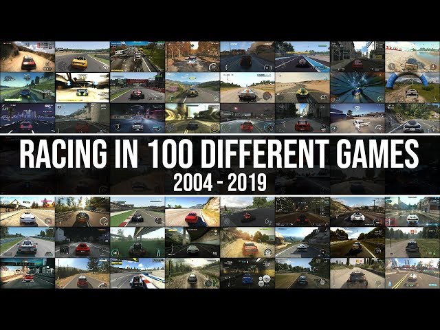 This Is What Driving In 100 Different Racing Games Looks Like!! 2004 - 2019