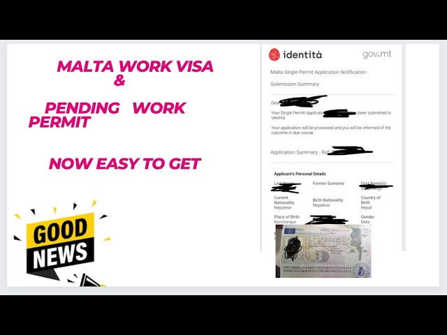 Malta pending work permit and recent Malta work visa success ratio update with latest jobs update