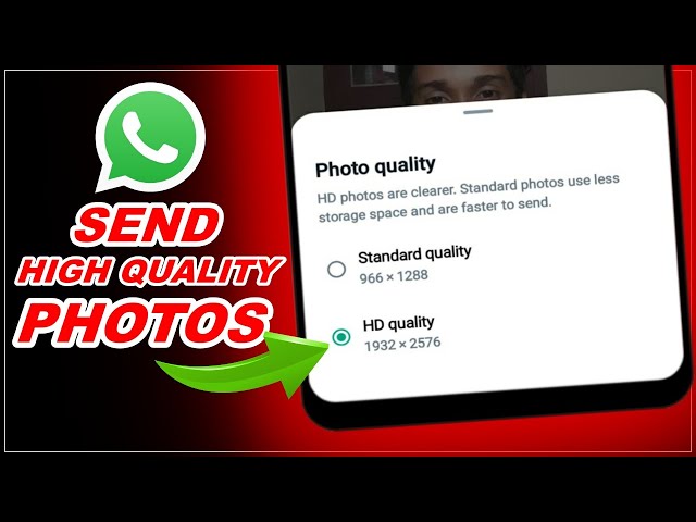 how to send hd photos in whatsapp || how to send high quality hd photos on whatsapp (2023)