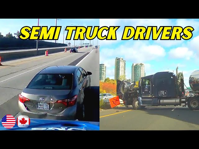 OMG Moments Caught By Semi Truck Drivers  - 4