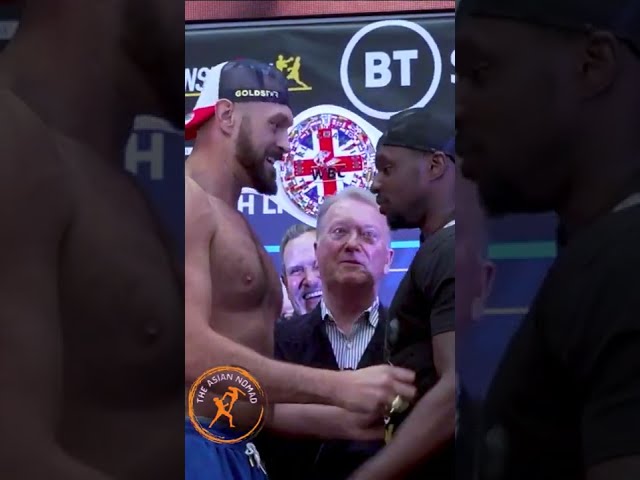 Fury vs Whyte Funny Face Off & Exchange Hats 🎩