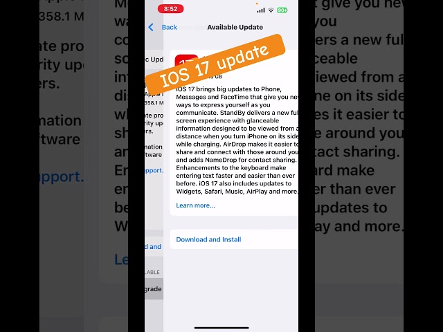 iOS 17 Updates in iPhone 13 #iphone #brijtech #ios17 #shorts