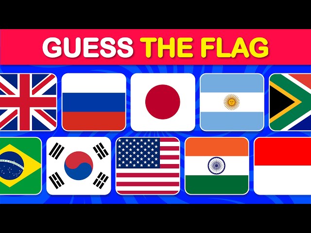 Guess the Country by the Flag Quiz 🌎🚩 | Easy, Medium, Hard, Very Hard, Unthinkable level