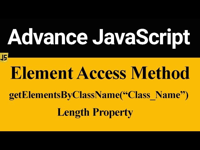 getElementsByClassName Method with Length Property in JavaScript (Hindi)