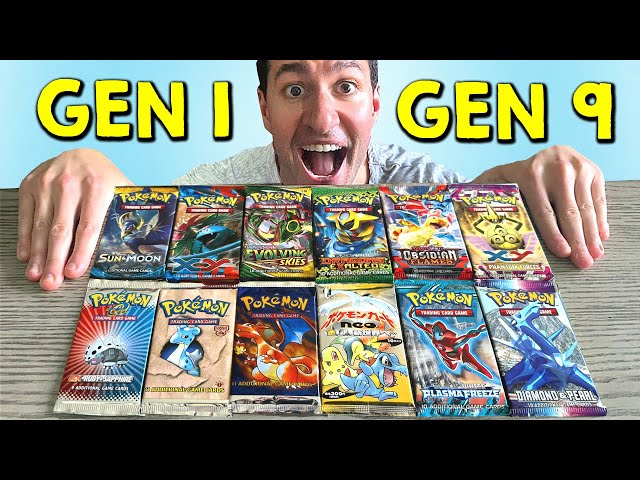 Opening EVERY Generation of Pokemon Cards (1999-2023)