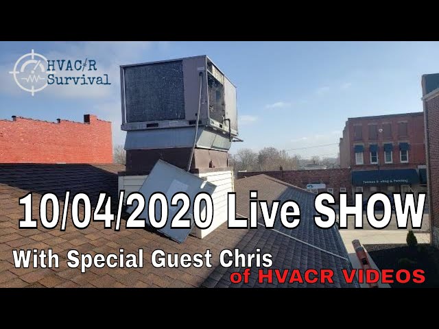 10/04/2020 HVACR Sunday Live Show With Chris #HVACR Videos "Small Picture Diagnostics"