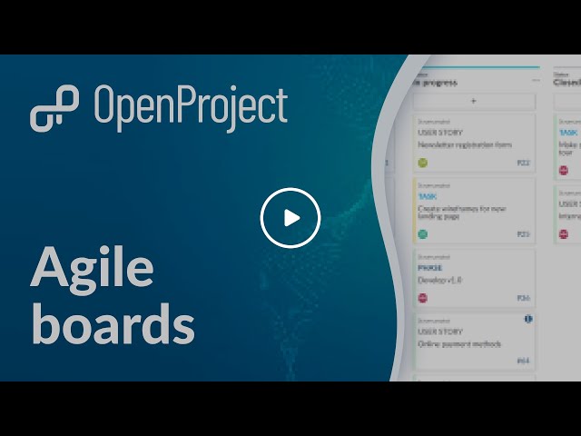OpenProject Agile Boards