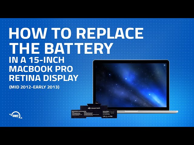 How to Upgrade the Battery in a MacBook Pro Retina 15-inch (mid 2012 - early 2013) MacBookPro10,1
