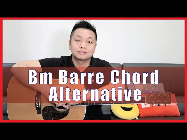 Bm  Barre Chord Alternative - Bm and Bm7 Chord Guitar Hack