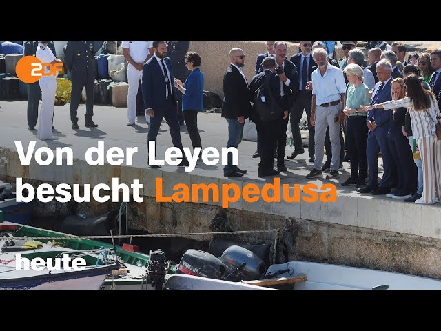 heute 19:00 Uhr 17.09.23 Geflüchtete in Lampedusa, Flutkatastrophe Libyen, Unesco-Welterbe (english)