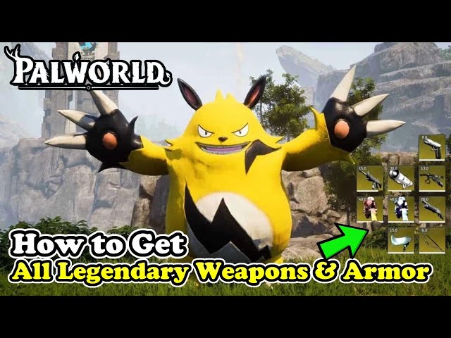 Palworld All Legendary Weapons & Legendary Armor Locations