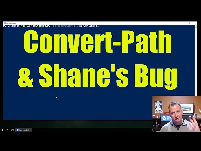 PowerShell Convert Path for the win!