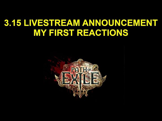PAST LIVESTREAM - 3.15 Expedition Announcement Live Impressions - Path of Exile