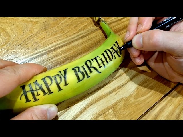 Calligraphy on a Banana | Letter Everything #07