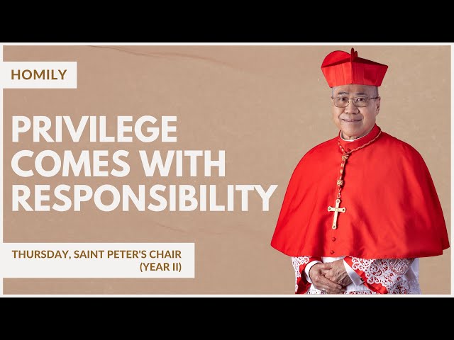 Privilege Comes With Responsibility - William Cardinal Goh (Homily - 22 Feb 2024)
