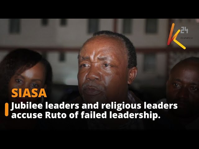Jubilee party leaders and clerics accuse Ruto of failed leadership and demand action.