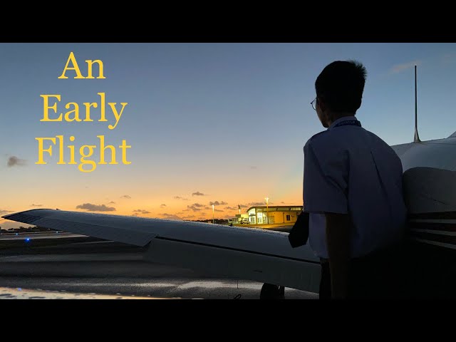 What's it like doing your preflight before sunrise
