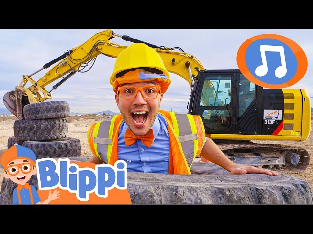 Excavator Song! | Blippi Music Videos | Blippi Toys