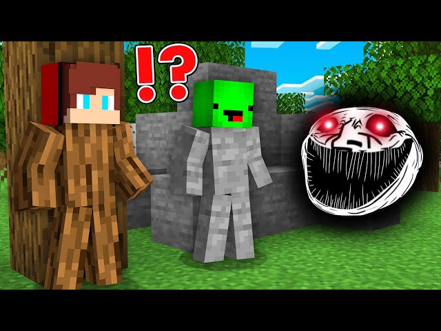 How JJ and Mikey Hide and Escape From MONSTER WITH RED EYES and Seek Minecraft Maizen