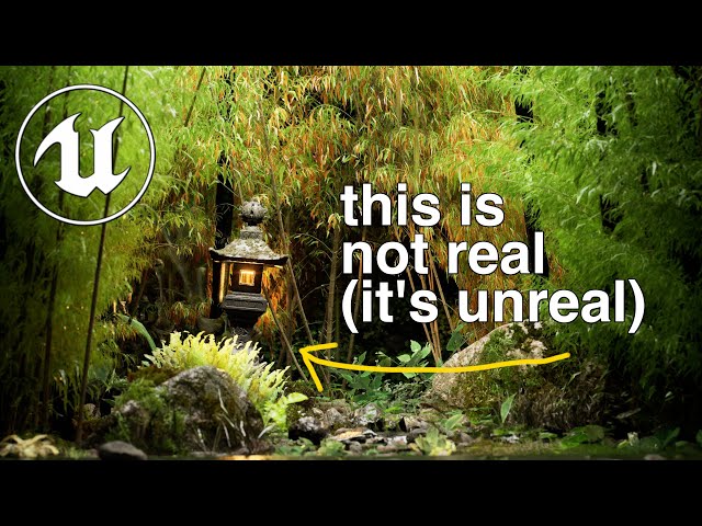 This is NOT REAL (it's Unreal) Rain Garden Redux in Unreal Engine 5 [UE5]