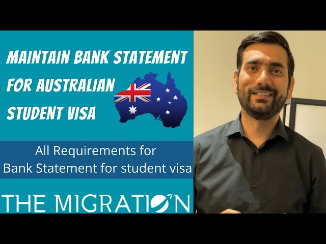 How to maintain Bank Statement for Visa in Australian | Student Visa | The Migration