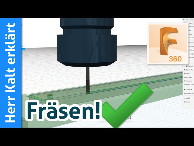 Fusion 360: CNC-Fräsen vorbereiten (Kran 08) – Fusion für Anfänger