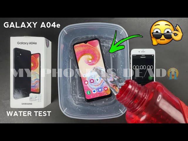 Samsung Galaxy A04e Water Test 💧 | Let's See Samsung A04e is Waterproof Or Not?