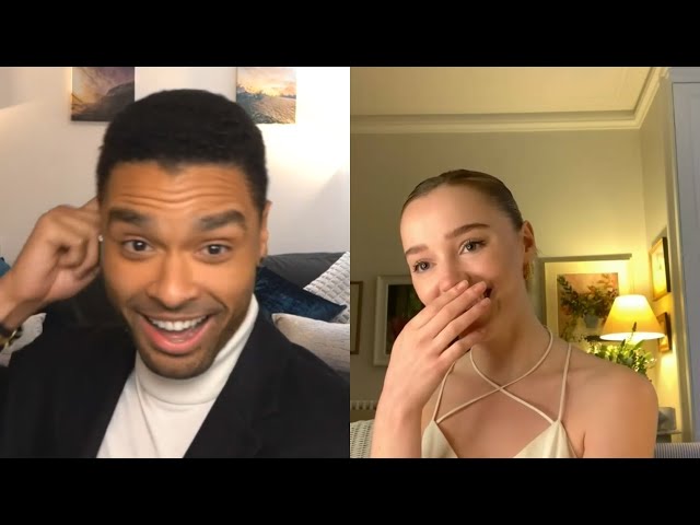 The stars of 'Bridgerton' Regé-Jean Page and Phoebe Dynevor spill on behind the scenes juiciness
