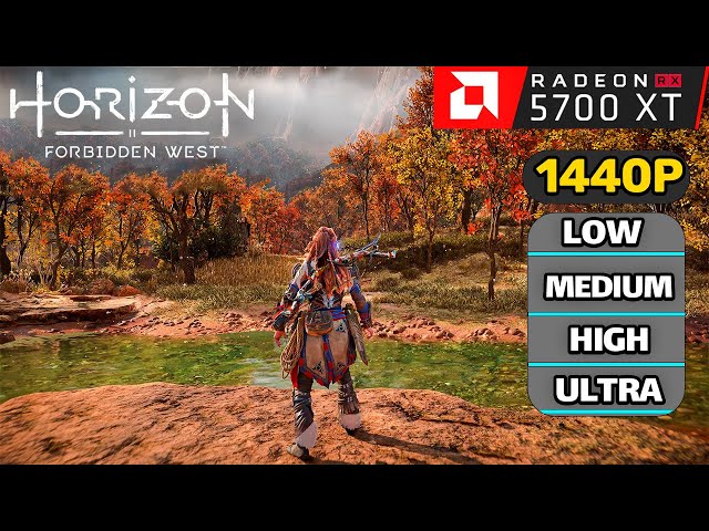 Horizon Forbidden West RX 5700 XT | i3 12100f | 1440p
