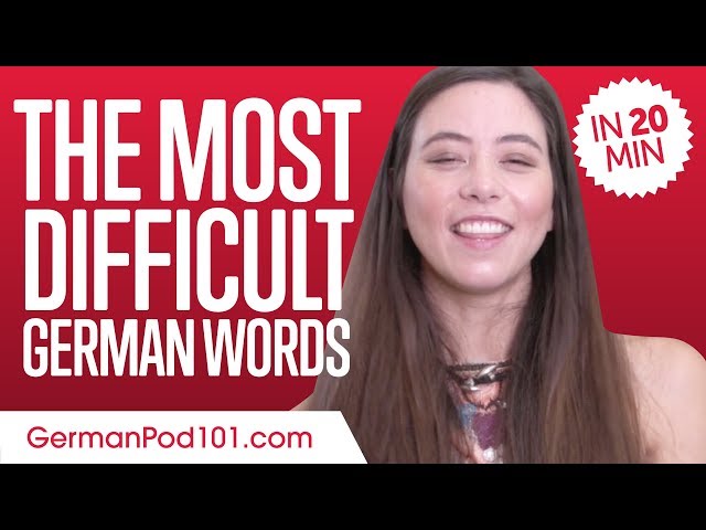 Can You Say These Difficult German Words? - Learn German in 20 Minutes!