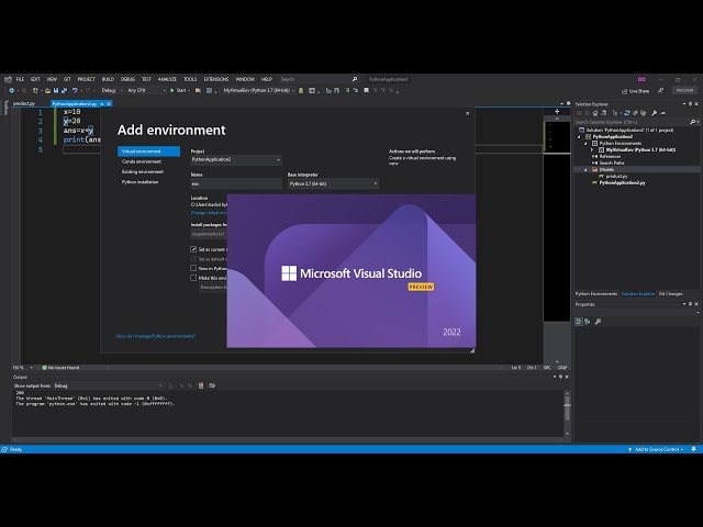 First Python App in Visual Studio 2022 | Getting Started