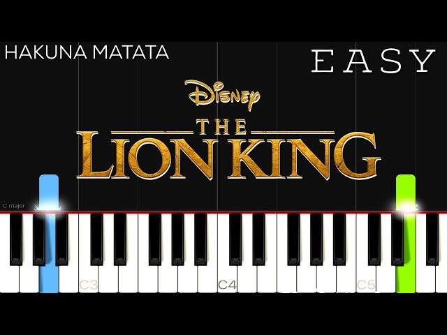 Hakuna Matata - Disney’s The Lion King | EASY Piano Tutorial