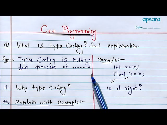 Datatypes TypeCasting | C++ Programming