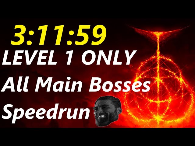 Elden Ring Level 1 Speedrun in 3:11:59 - All Remembrances