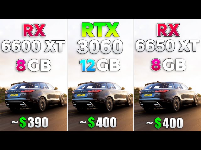 RX 6650 XT vs RTX 3060 vs RX 6600 XT - Test in 8 Games