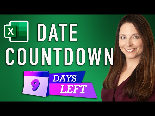 Create Date Countdown in Excel - Countdown Timer of Days Remaining
